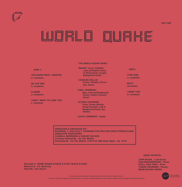 World Quake Band "Everything is on the one"